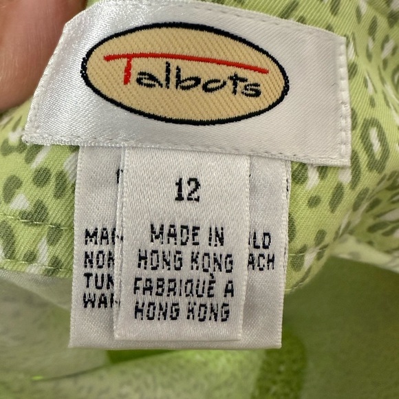 Talbots Women's Sz 12 Mini/Midi A-Line Zip Front Skirt - Picture 5 of 6